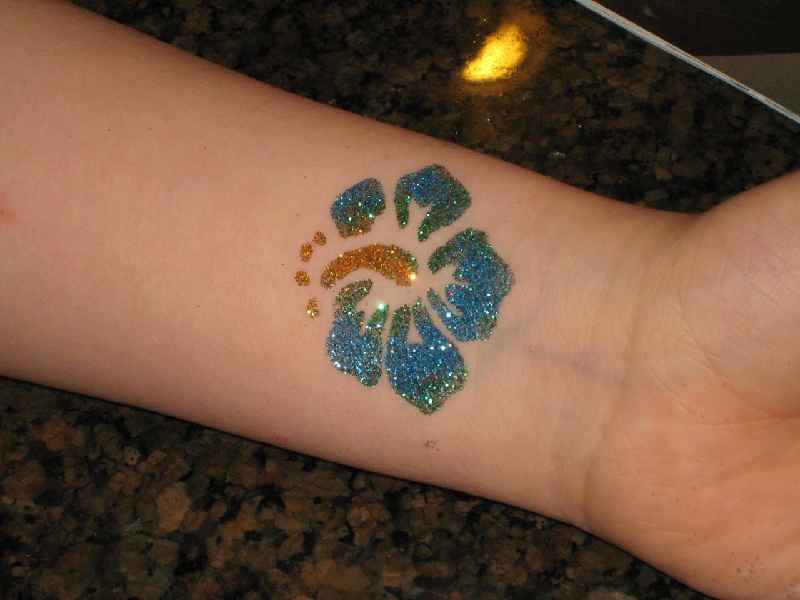 Are glitter tattoos waterproof