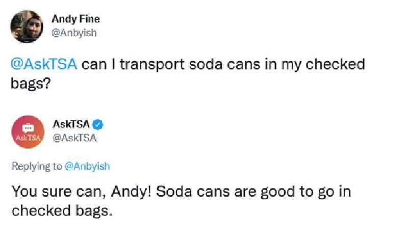 Can you bring unopened soda through TSA