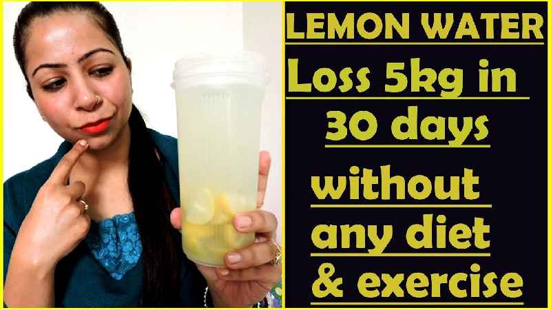 Can you lose weight by drinking lemon water
