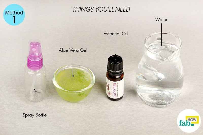 Can you mix essential oils with water for a spray
