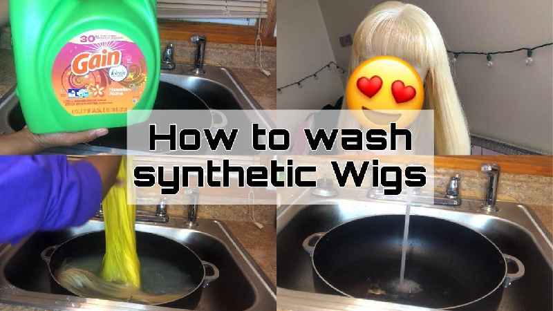 Can you wash synthetic wig with laundry detergent