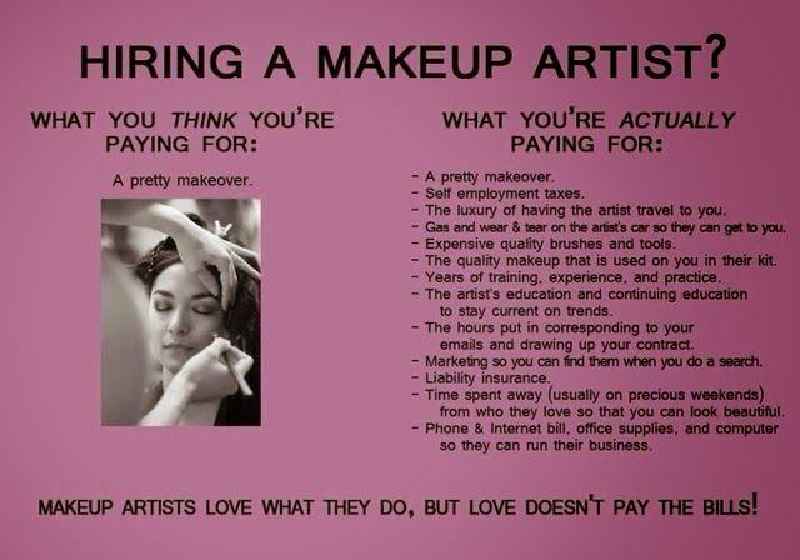Do you tip a self employed makeup artist