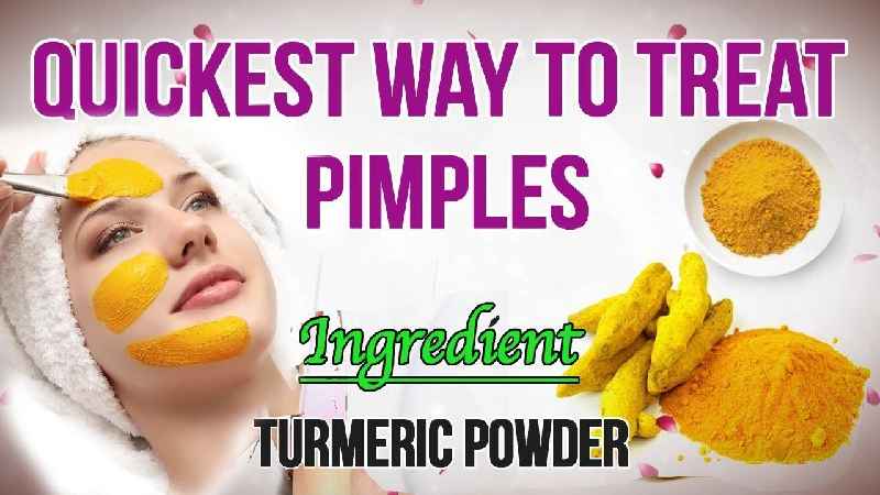 Does turmeric powder remove pimples