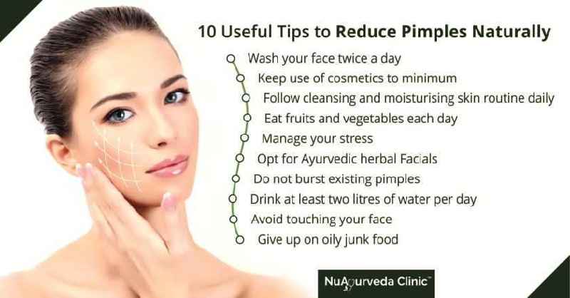 How can avoid pimples