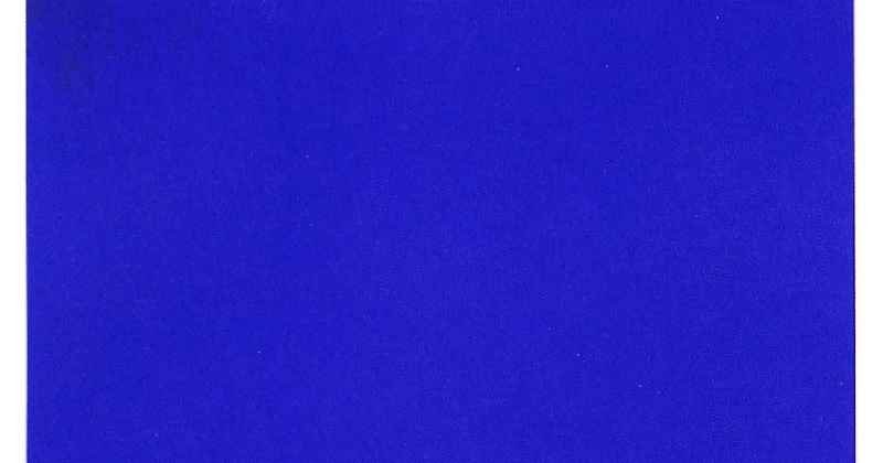 How did Yves Klein make his blue