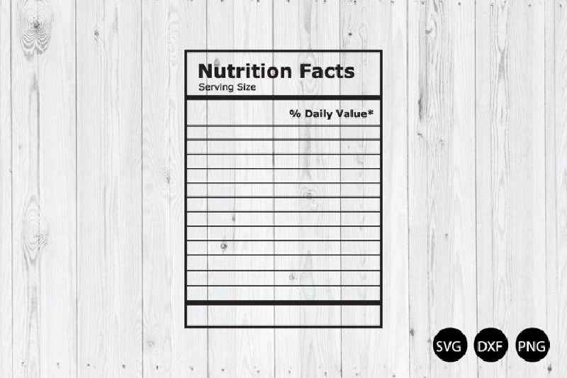 How do I create a Nutrition Facts label