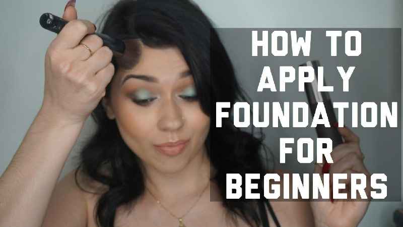 How do you apply liquid foundation for beginners