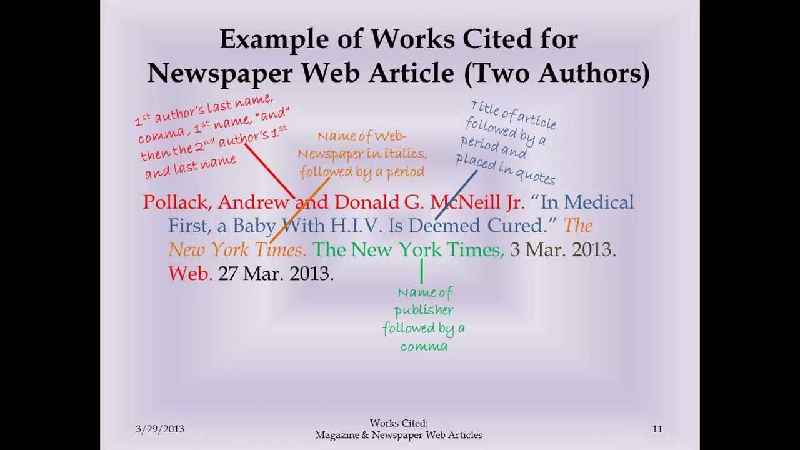 How do you cite an online article example