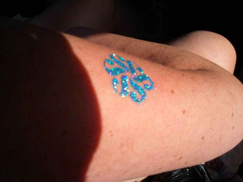 How do you clean glitter tattoo stencils