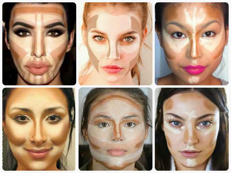 How do you contour your face with a palette