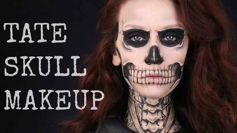 How do you do Tate Langdon skull makeup