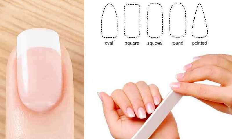 How do you file square nails with rounded edges