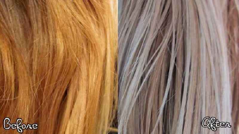 How do you fix orange bleached hair