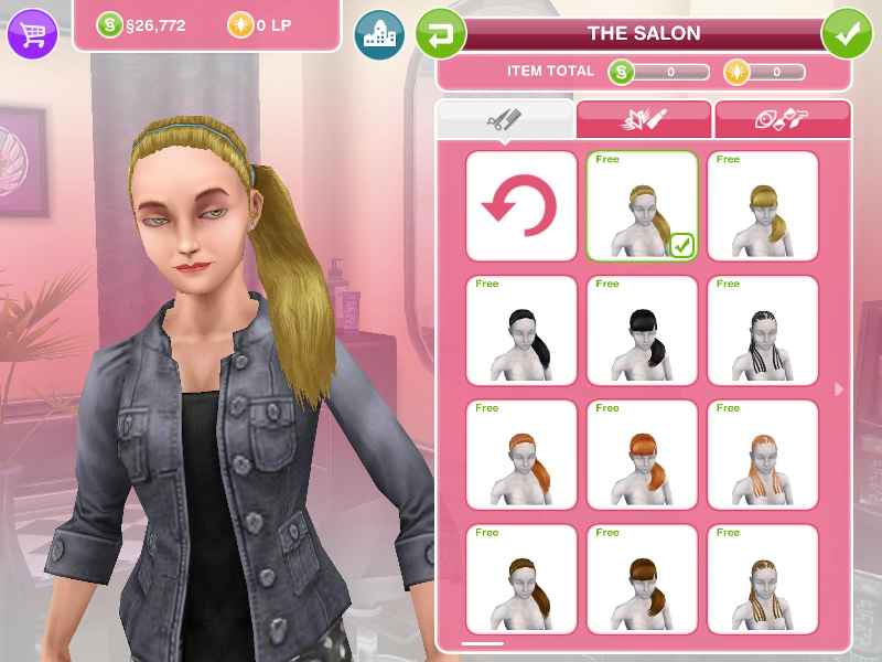 How do you get the long hair event on sims Freeplay
