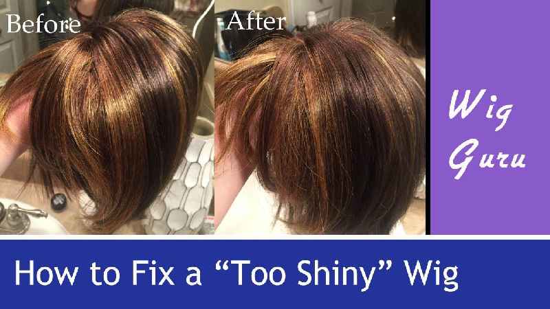 How do you make a synthetic wig shine