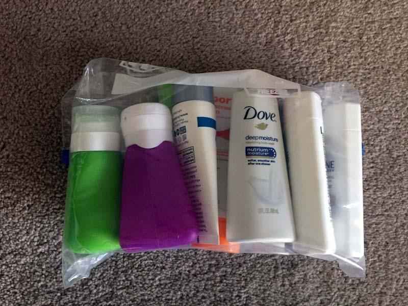 How do you pack minimal toiletries