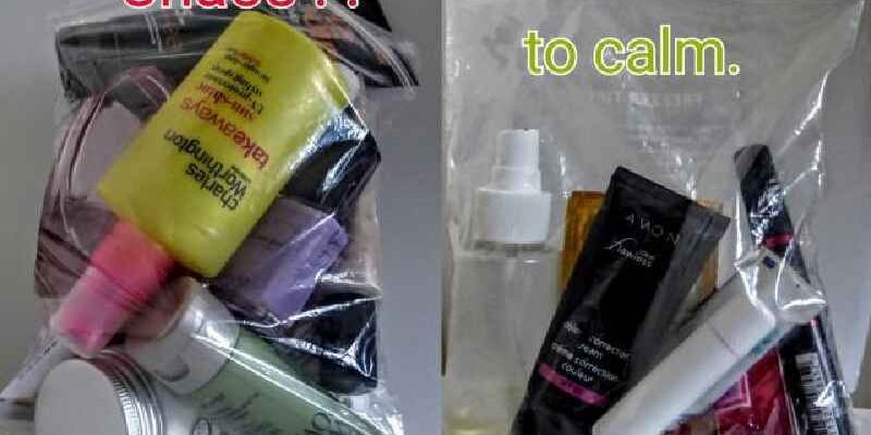 How do you pack toiletries in checked luggage