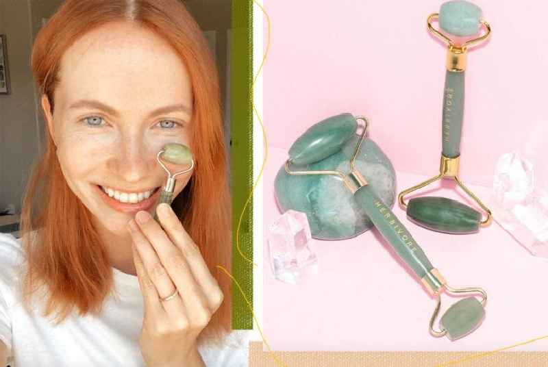 How do you use a jade roller with a serum
