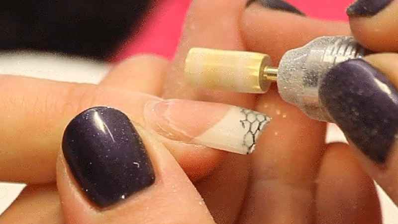 How do you use a nail cuticle drill