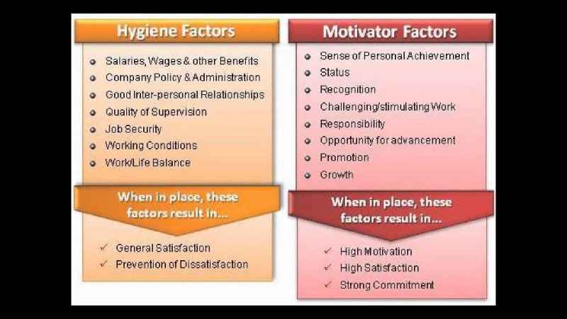How do you use Herzberg's two-factor theory of motivation