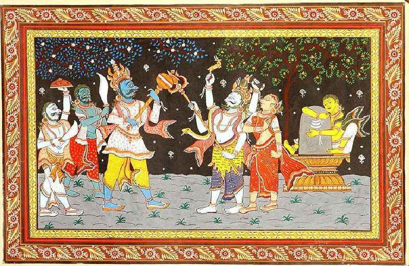 How is Shiva represented in Hindu art