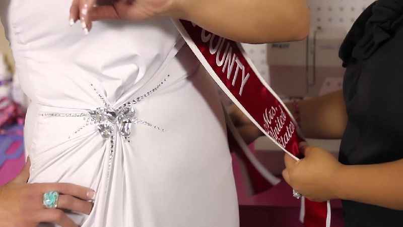 How long is a pageant sash