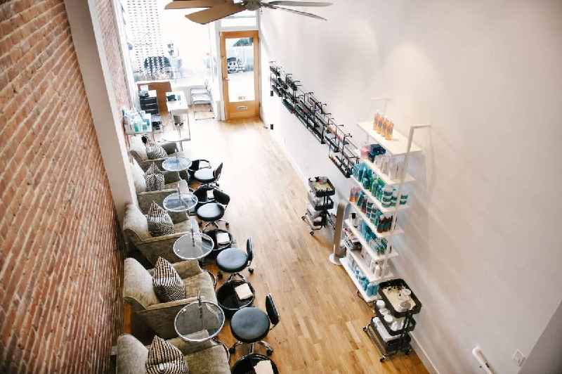 How much space should be between salon chairs