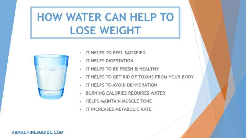 How much water should you drink a day to lose belly fat