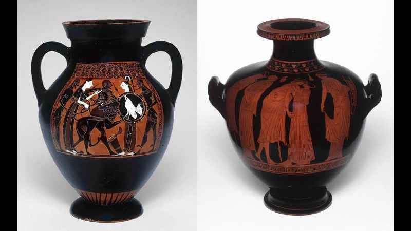 How was Greek red-figure pottery made