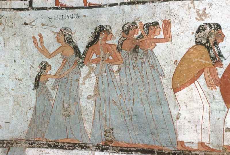 How were humans depicted in Egyptian art