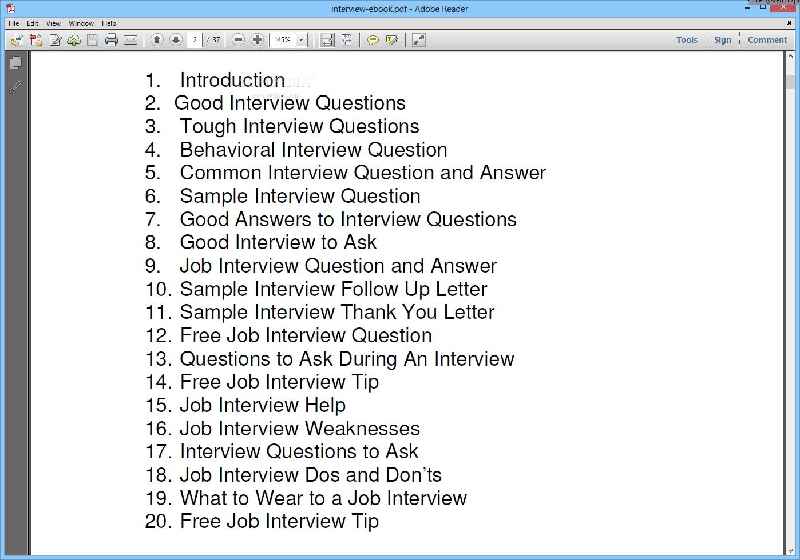 What are the 10 most common interview questions and answers