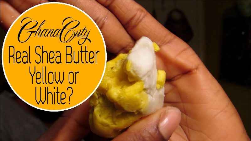 What color should Shea butter be