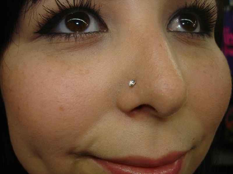 What do piercers pierce your nose with
