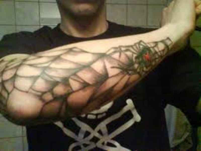 What does a spider web tattoo mean