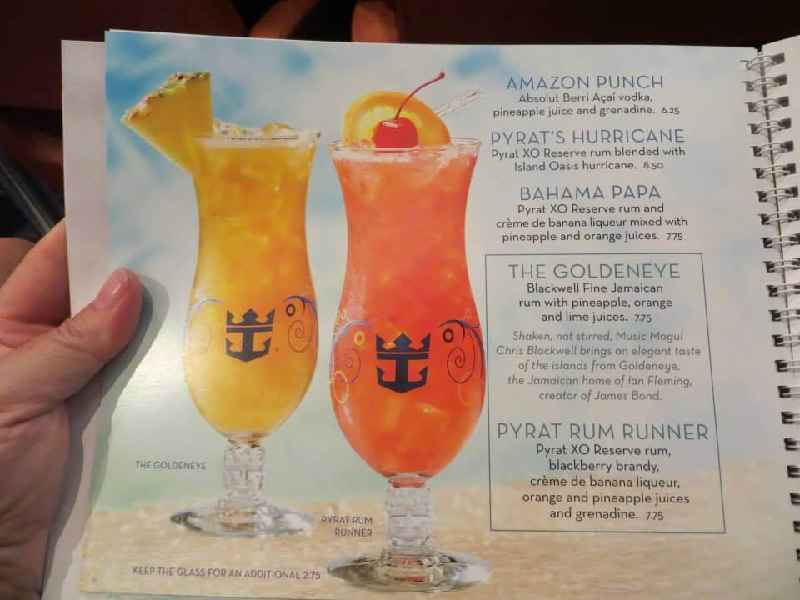 What drinks are free on a Princess Cruise