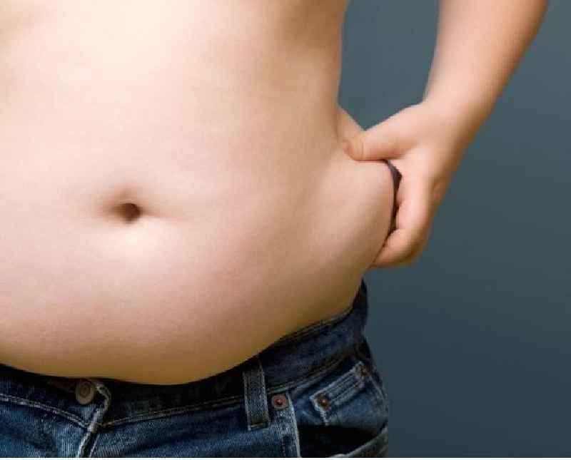 What is hanging belly fat called