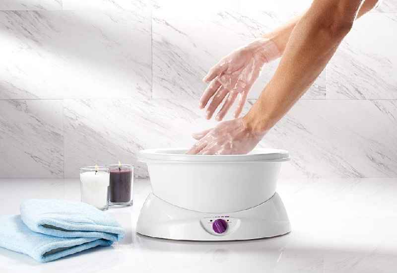 What is the best temperature to be used in paraffin wax treatment