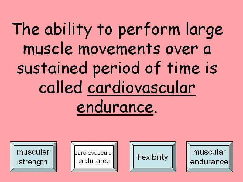 What is the definition of cardiorespiratory endurance quizlet