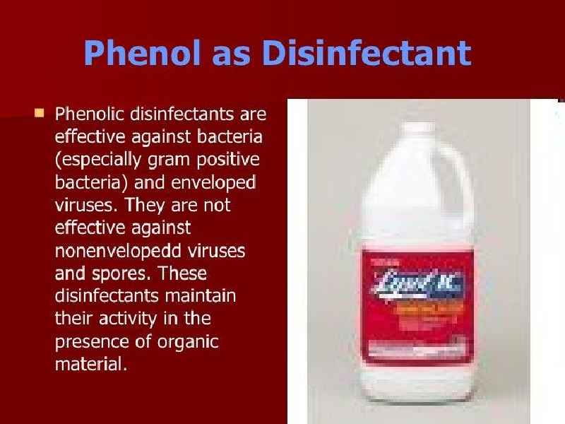 What is the pH of phenolic disinfectants