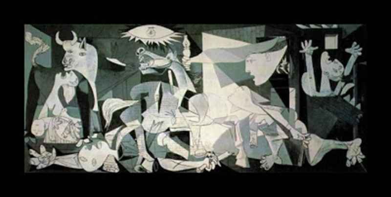 What is the subject and content of Picasso's Guernica