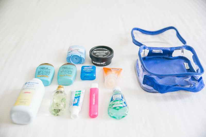 What items go in quart size bag for flying