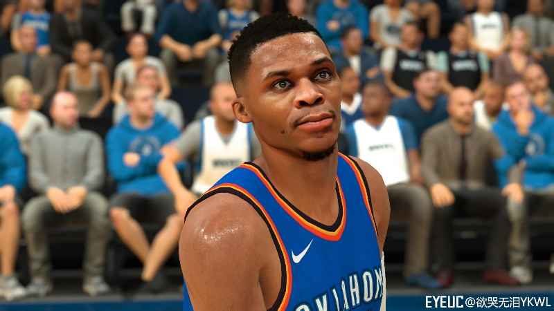 What overall was Russell Westbrook in 2K17