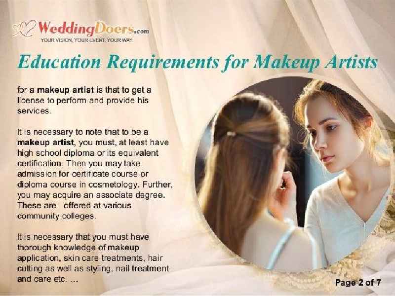 What qualification do you need to be a makeup artist