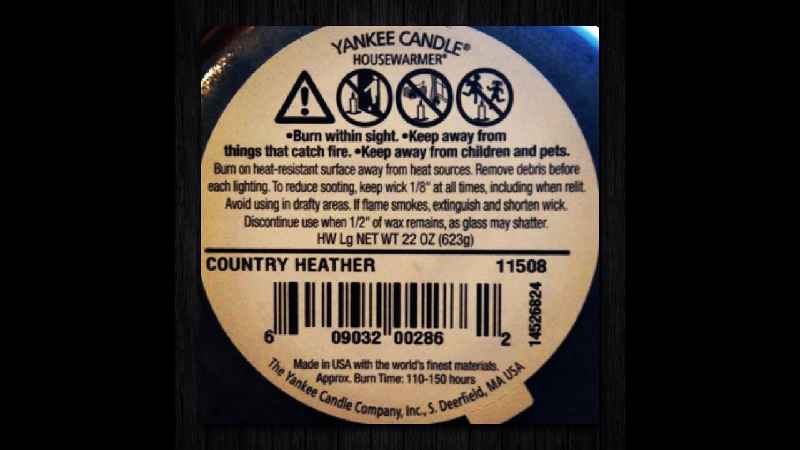 What wax does Yankee candle use