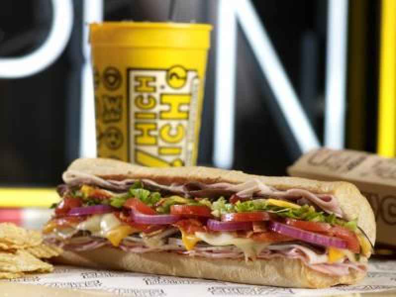 Which Wich large sandwich calories