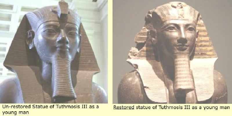 Why are all the pharaohs noses missing