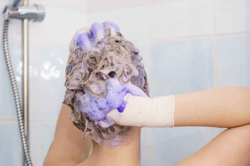 Why do salons wash your hair after coloring
